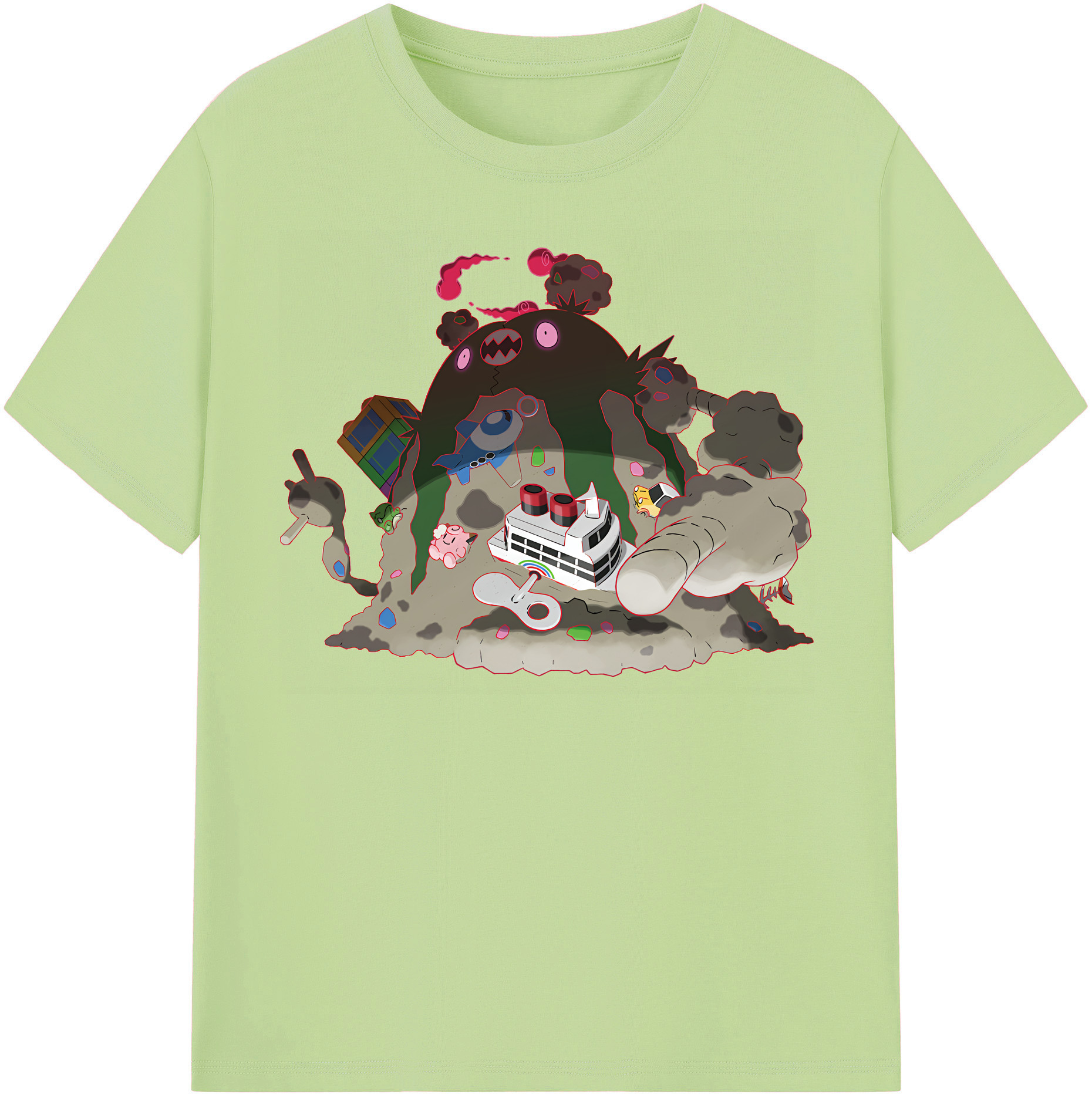 （画像用） ポケットモンスター Pokémon 綿100％半袖Tシャツ（フロントプリント）